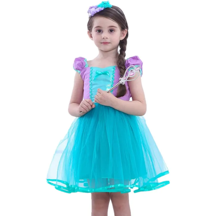 1-6 Years Girls Mermaid Princess Dress Cotton Lovely short sleeve Ariel Cosplay Costume Christmas Baby Girl dress
1-6 Years Girls Mermaid Princess Dress Cotton Lovely short sleeve Ariel Cosplay Costume Christmas Baby Girl dress