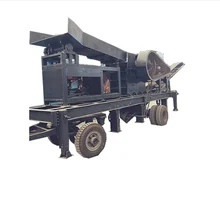 Portable pe-400 x 600 small diesel engine jaw crusher mobile