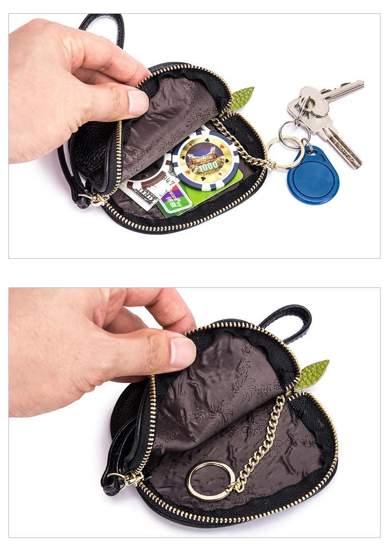 Women genuine leather coin purse 19