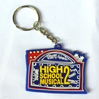 Popular promotion gift silica gel key chain with custom logo