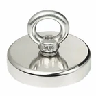 2.95Inch/575+ LBS Pulling Force neodymium fishing pot magnet with Eyebolt