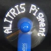 Best Selling LED Message Mini Fan USB Programmable LED Flashing Fan