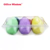 Funny egg shaped chalk colorful chalk toy eco-friendly dustless jumbo chalk 6 pcs