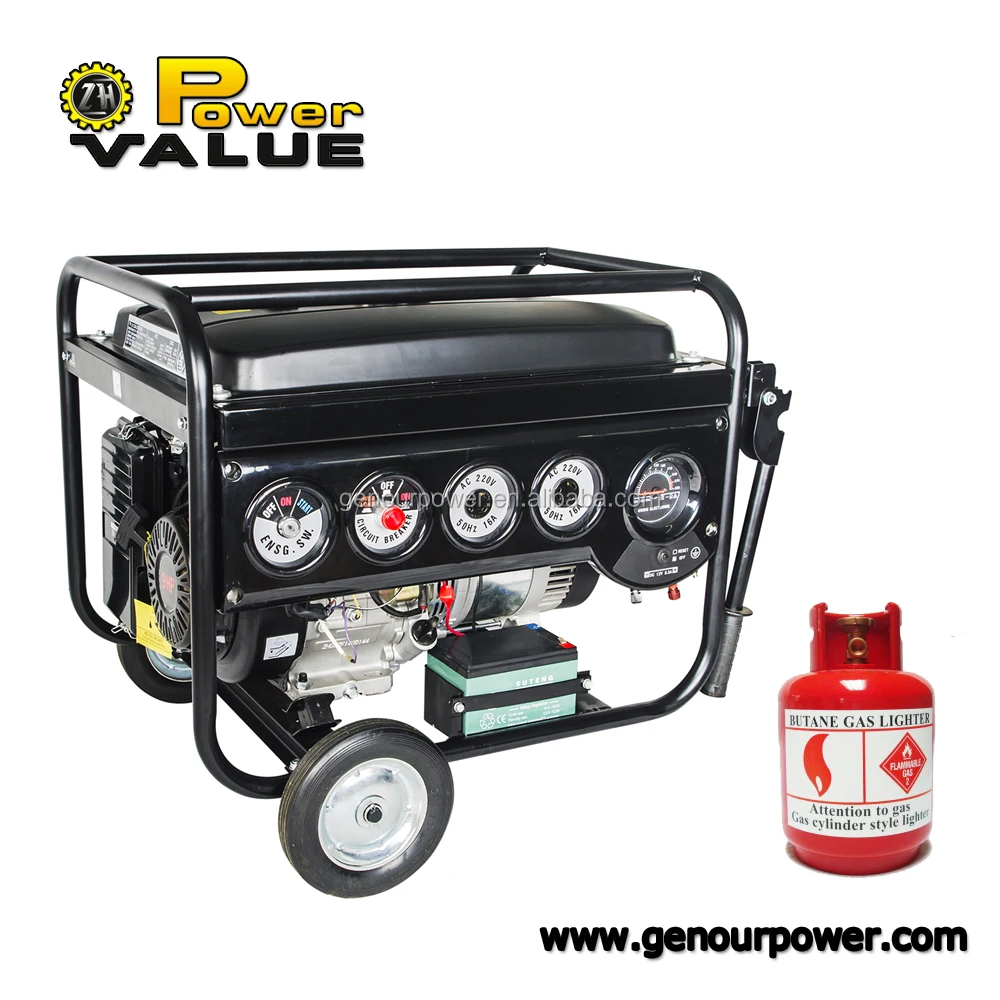 Home Use China 2kva 2.5kva 2.8kva 3kva 4kva 5kva 6kva Natural Gas Generator Prices For Sale With Tire Kit