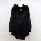 High Quality Black mink Fur Jacket New 100% Real women Mink Fur Coat