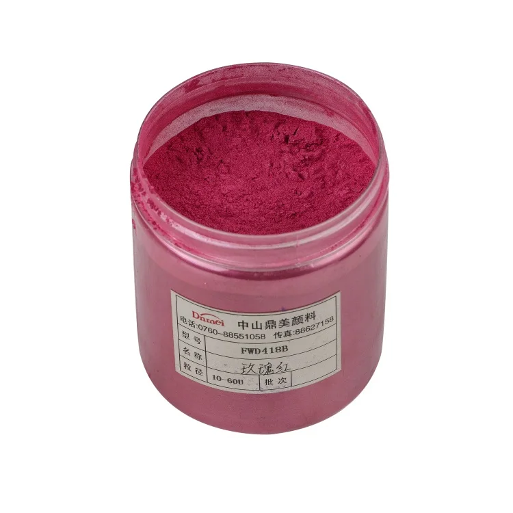 fda rose bengal red powder coating pearl pigment