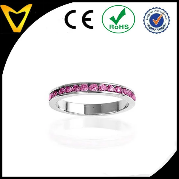 charm quality sterling silver pink tourmaline color cz october