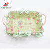 2017 No.1 Yiwu agent hot sale export commission agent Wholesale Rectangle Green Basket/Flower Basket