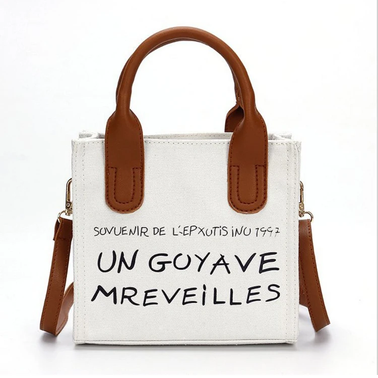 High Quality stylish Customized printed logo cotton canvas & PU leather shopping lady shoulder Bags mini tote bag Women Handbag
High Quality stylish Customized printed logo cotton canvas & PU leather shopping lady shoulder Bags mini tote bag Women Handbag