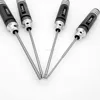 4PCS Hex Screwdriver Tool 1.5 / 2.0 / 2.5 / 3.0mm White steel Hex Driver Wrench - Black