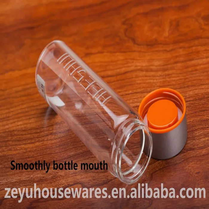 Hot sale Modern Glass Water Bottle 330ml with Shatterproof Sleeve BPA Free fashion glass water bottles, Transparent
Hot sale Modern Glass Water Bottle 330ml with Shatterproof Sleeve BPA Free fashion glass water bottles, Transparent
