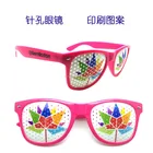 promotional pinhole glasses,customer,own logo sunglasses