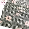 2018 New check design tr yarn dyed plaid woman suit spandex knit fabric