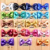 Embroidered sequined bow- hair bows -shiny sequin fabric bowknots craft hair accessories
