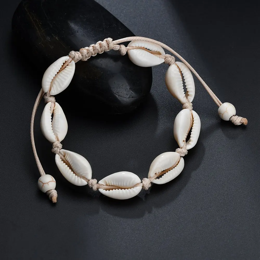 Handmade Natural Seashell Knit Bracelet Simple Shell Bracelets For Woman Beach Jewelry (KB8173), As picture
Handmade Natural Seashell Knit Bracelet Simple Shell Bracelets For Woman Beach Jewelry (KB8173), As picture