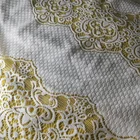 Factory cheap embroidery lace fabric dubai,bridal french lace fabric,wedding dress material lace suppliers