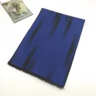 Silk scarf blue color High quality 100% pure silk jacquard scarf for men's ladies