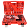 120Pcs Auto Repair Tool Box Set Socket Wrench Tool Kit Flexible Ratchet Socket Wrench Tool Set, Socket Wrench Set