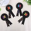 2019 Wholesale Custom 60th Birthday Party Pin Badge Ribbon Birthday Pary Favor