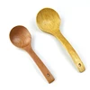 Wooden spoon Chinese style wooden spatula for non-stick wok with long handle in natural wood soup ladle soup spoon