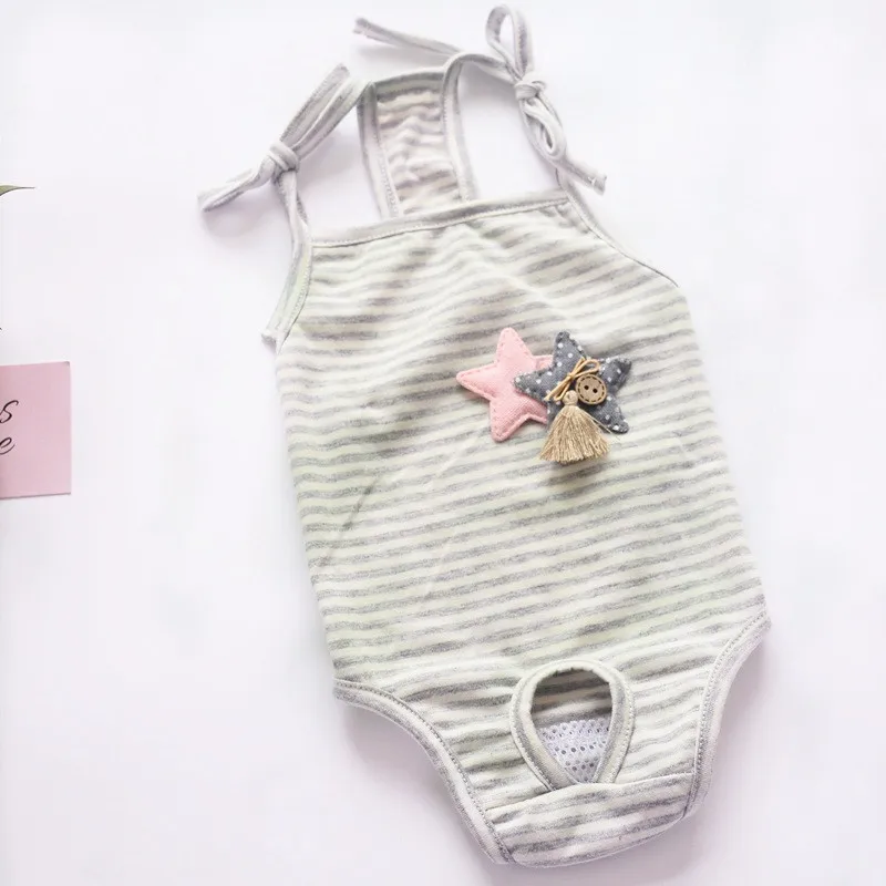 New cute pet physiological pants rompers cute stripe sanitary pant Prevent harassment dog underwear, 2 colors
New cute pet physiological pants rompers cute stripe sanitary pant Prevent harassment dog underwear, 2 colors
