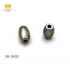 Custom zinc alloy sliver slider metal alphabet beads