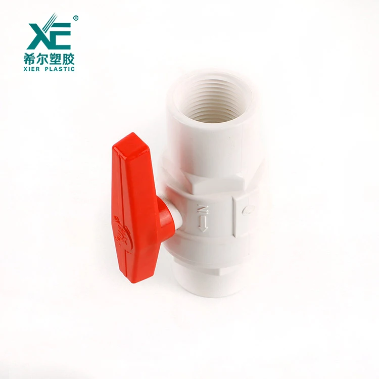 China manufacturer standard  plastic pvc oem two pieces ball valve