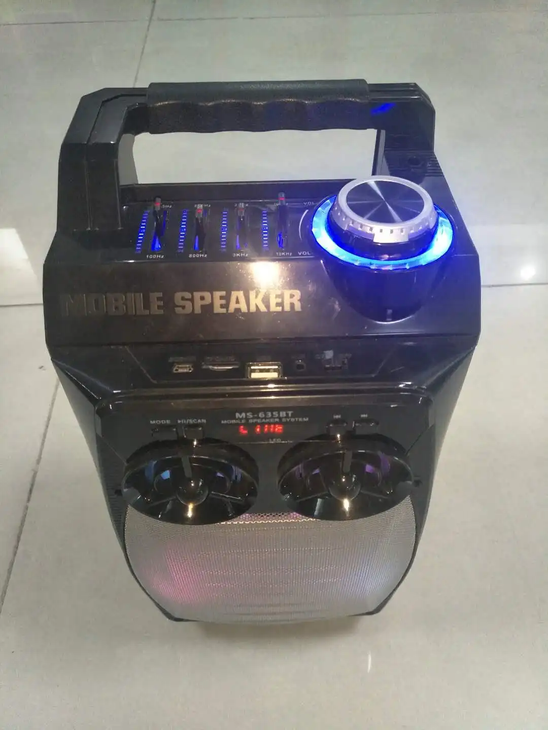 2018 new ms-645bt portable speaker with mp3/ mobile / usb / tf / fm radio / aux input /EQ / remote /bt speaker - ANKUX.COM