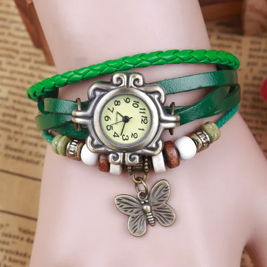 Vintage Women Wrist Clasp Leather Bracelet Watch Wholesale, Red, pink, blue, brown, orange,green ,purple,black, white
Vintage Women Wrist Clasp Leather Bracelet Watch Wholesale, Red, pink, blue, brown, orange,green ,purple,black, white