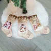 Newest Design Top Quality snowman/santa claus/elk animal christmas stocking quilted christmas stocking