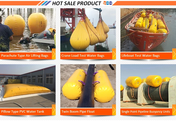 Inflatable Dock Floats Lifting Sunken Ships Underwater Buoyancy Air