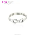 Wholesale Antique Silver Infinite Letter Men's Ring For Best Friends