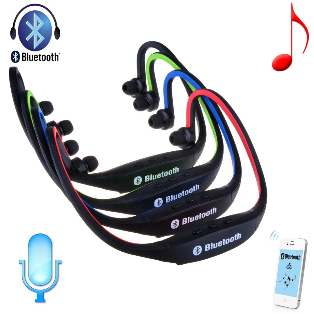 

In-ear Stereo Sports S9 BT Wireless Neckband Earbud Earphone & Headphone for Running V4.0, Black ,green,blue,red