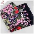 Embroidered Mesh Embroidery Lace Fabric 2019 Flower Lace Tulle Mesh Embroidery Fabric Floral for Women Dresses