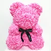 Forever Rose Bear Girlfriend Gift Valentines Gift Bear made out of Roses Faux Flower Rose Bear 40 cm/15.7 inch