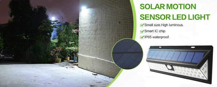 2017 New Solar Motion Sensor Light Ip65 Waterproof 3 Function Integrated 54led Outdoor Wall ...