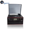 Skywin Brand new wooden Vinyl turntable player with USB/MP3/CD/ AM/FM radio /cassette record player