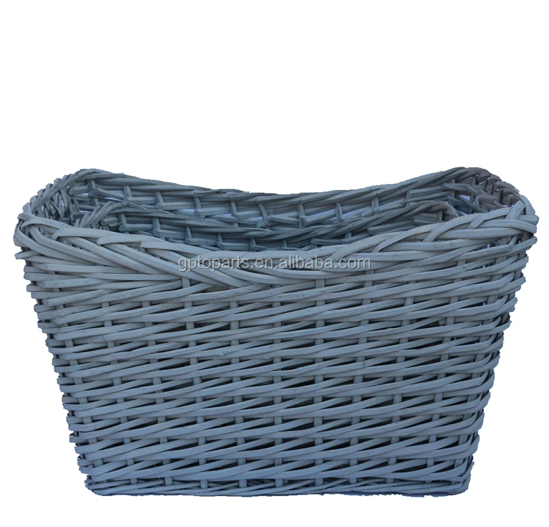 gp18a034 material wicker/willow basket pcs/set 3pcs certifica