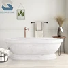 Best quality wholesale price carved white carrara marble bath tub