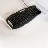 Transparent acrylic tabletop display acrylic computer keyboard stand riser stand