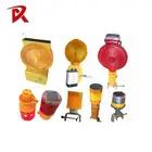 LED Solar Warning Light Portable Flashing Red Traffic Indicator Light Blinker Light led