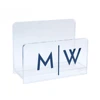 U Shaped Clear Printing Logo Acrylic Desk Business Card Holder for Office