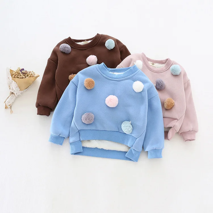 Children's clothing 2019 new winter girl lovely hair ball cotton thick plus cashmere sweater, sweater for kids
Children's clothing 2019 new winter girl lovely hair ball cotton thick plus cashmere sweater, sweater for kids