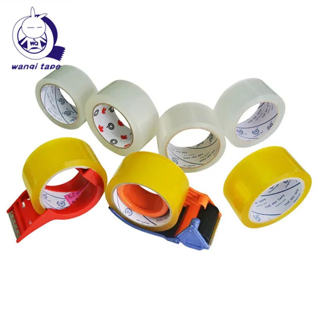 crystal clear brown opp packing tape low noise sticky tape