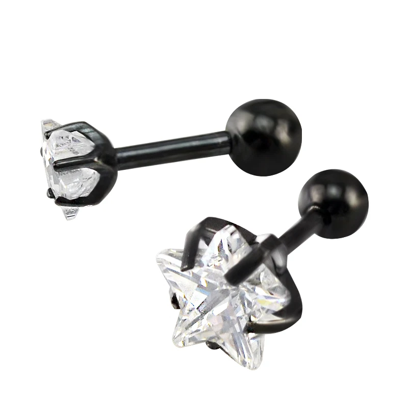 Fashion minimalist earring for piercing crystal ear stud earring resin earrings women, Steel black gold and so on
Fashion minimalist earring for piercing crystal ear stud earring resin earrings women, Steel black gold and so on