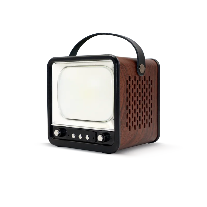 Custom Logo LED Work Light Portable Wireless Mini Square Box Speaker - ANKUX.COM