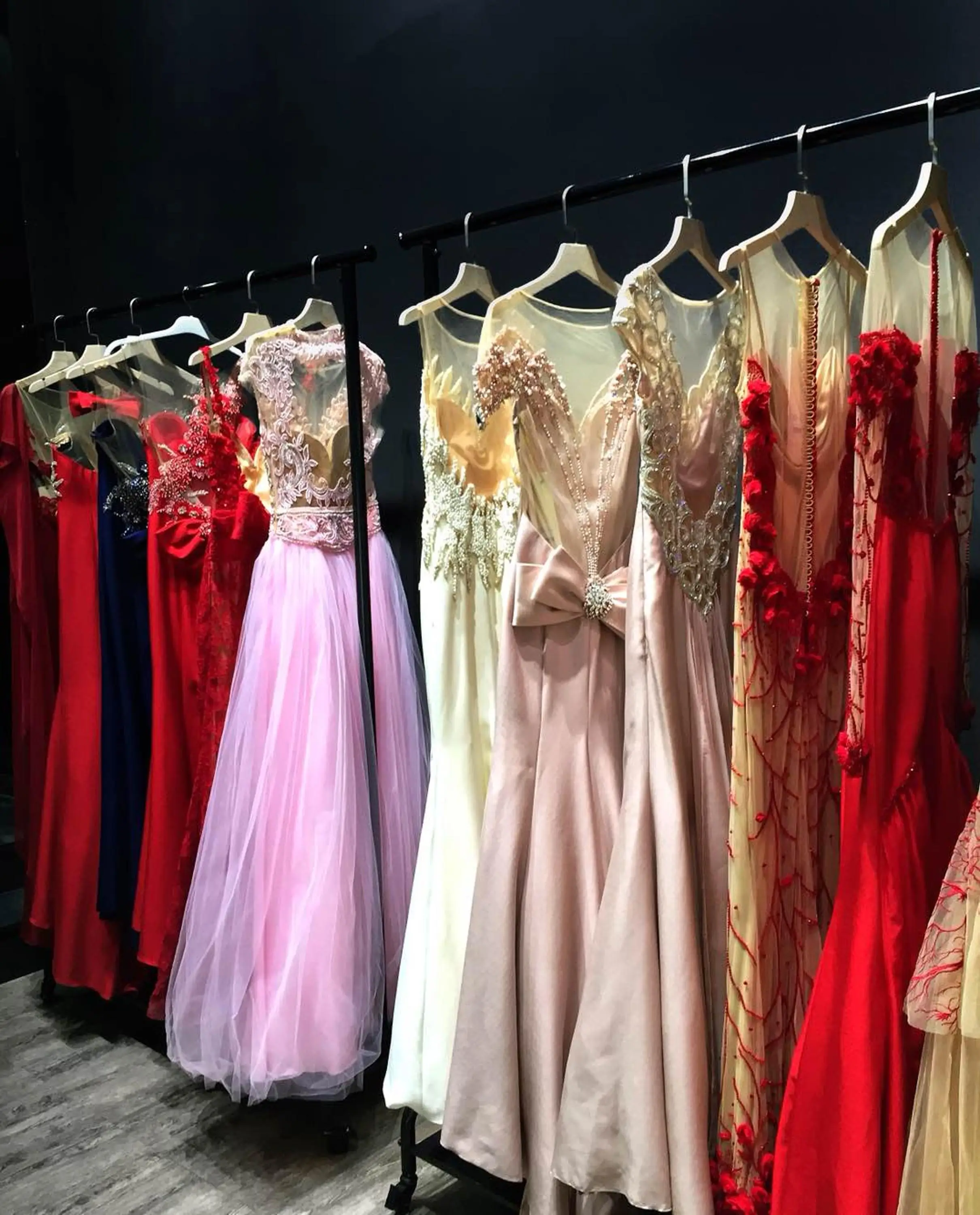 sample evening dress