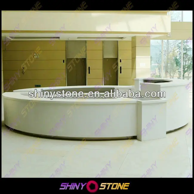 Impressive circular rounded design Acrylic Solid Surface different type of table service