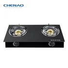 Iron Sheet Burner 2 burner gas cooktop Glass top Table gas stove