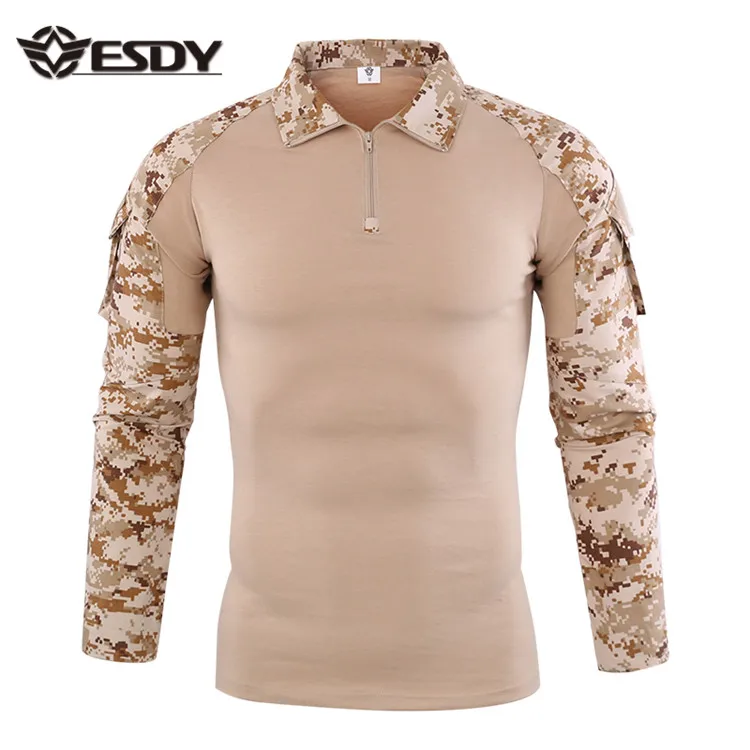 

ESDY Airsoft Gear Combat Shirt Army Military Frog Shirt Camouflage, 17 colors